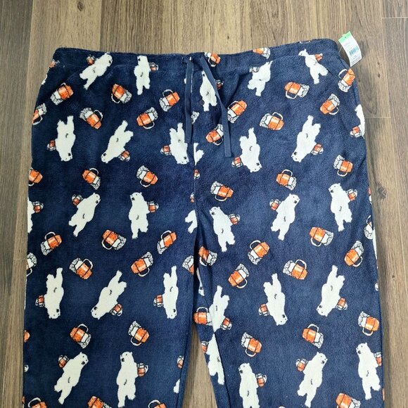 NWT Joe Boxer Bear Beer Printed Fleece Pijama Pants Size 3X Loungewear Sleepwear - Picture 2 of 8